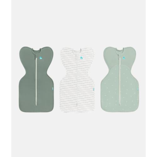 Swaddle Up Starter Bundle | 1.0 | 1.5 TOG | Deep Olive | White Dreamer | Olive Twigs