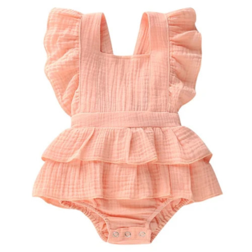 ARIA Ruffle Romper - Hazel & Bo