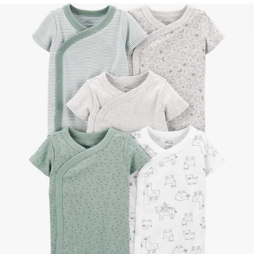 Simple Joys by Carter's unisex-baby 5-pack Side Snap Short-sleeve Bodysuit