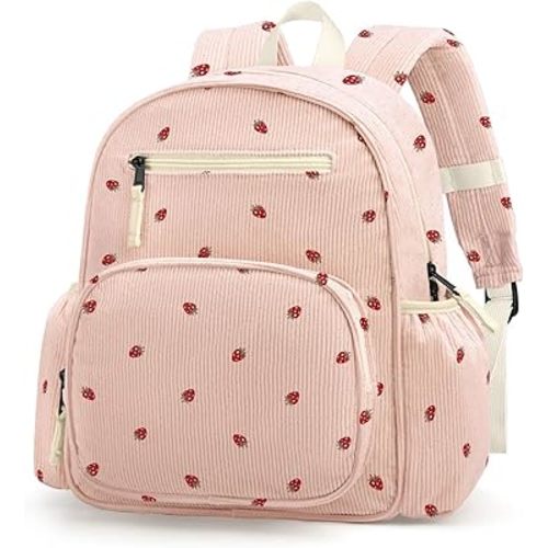 atgark Corduroy Toddler Backpack for Girls Boys: Preschool Kindergarten Backpack - Cute Kids Backpacks for Girls Boys