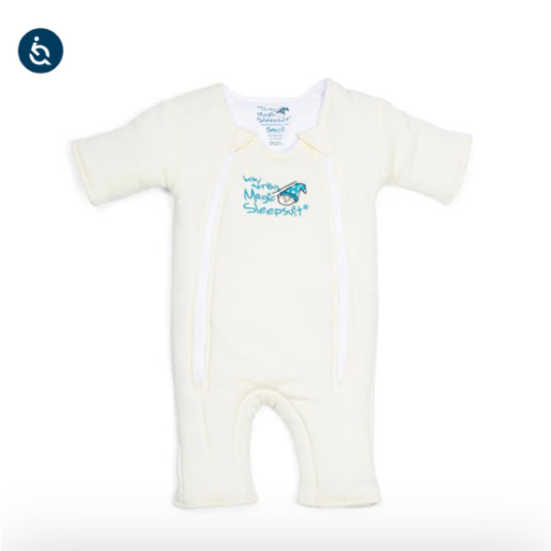 Cream Baby Merlin’s Magic Sleepsuit | Soft 100% Cotton Infant Sleepsuit