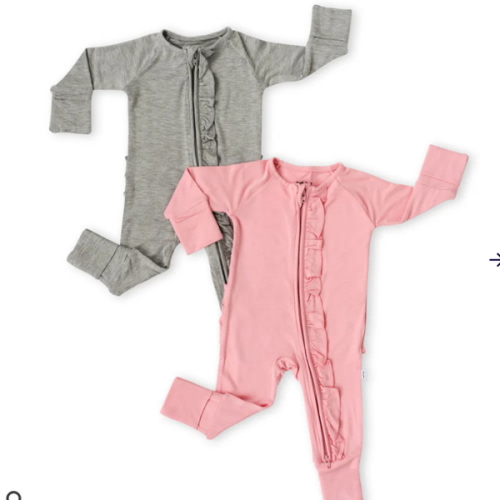 Solid Ruffle Zippy Two-Pack Gift Box - Little Sleepies