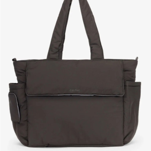 Diaper Tote Bag with Laptop Sleeve in Black | CALPAK