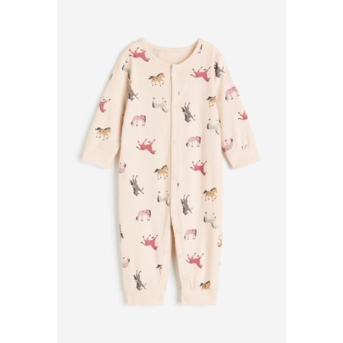 Patterned Pajama Jumpsuit