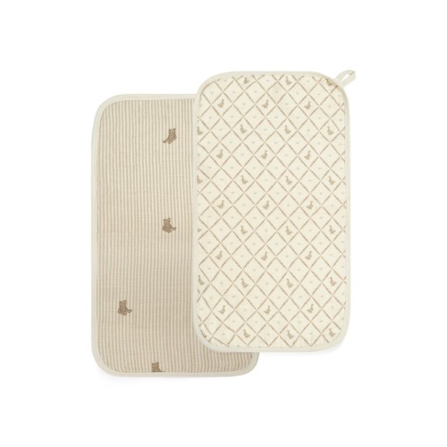 Assorted 2-Pack Organic Cotton Muslin Bibs, One Size