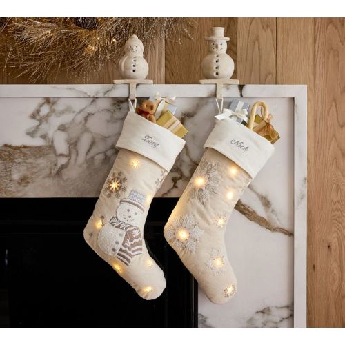 Lit Embellished Stocking