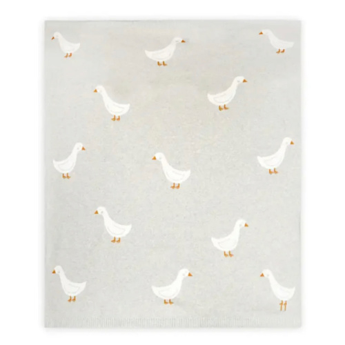Duck Waddle Knit Baby Blanket