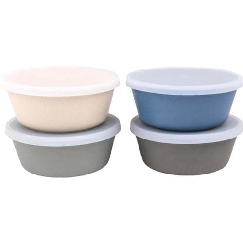 Bamboo Bowls with Lids (Set of 4) – 10 oz