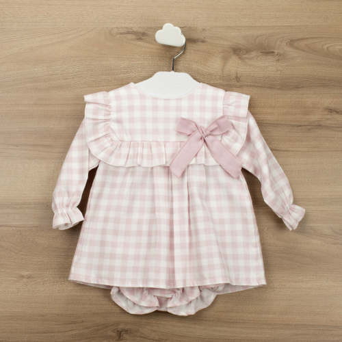 Pink Gingham Dress/bloomers set