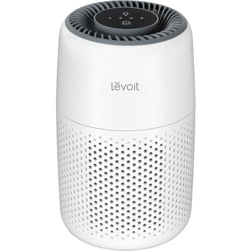LEVOIT Air Purifier for Bedroom Home, with Night Light, 3-in-1 Filter, Filters Smoke, Allergies, Pet Dander, Odor, Dust, 25dB Ultra-quiet, Office, Desktop, Portable, Core Mini, White
