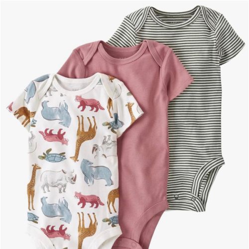little planet by carter's unisex-baby 3-pack Short Sleeve Bodysuits Made With Organic Cotton