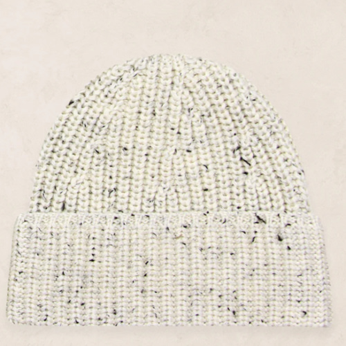 Knit Beanie - Cream Speckle