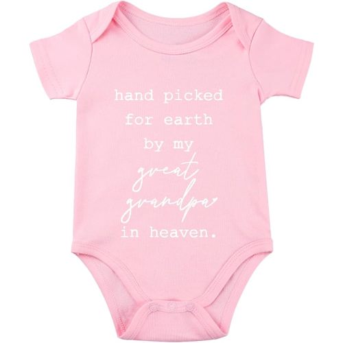 listery Handpicked For Earth By My Great Grandpa Baby Bodysuit Infant Grandpa Baby Clothes