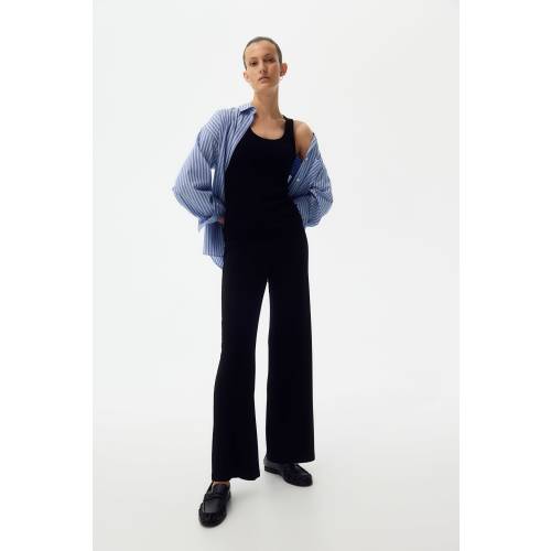 MAMA BEFORE & AFTER RIBBED JERSEY PANTS