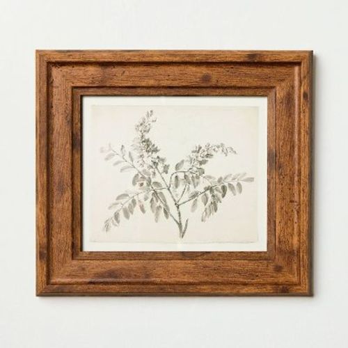 8"x9" Sketched Branches Wall Art Framed - Hearth & Hand™ with Magnolia