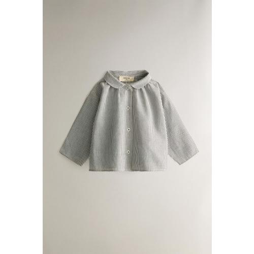 BABY STRIPED SHIRT - Blue | ZARA United States