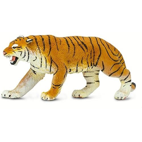 Safari Ltd. Bengal Tiger Toy Figurine - Realistic, Hand-Painted 6" Model Figure - Safe, Educational Toy for Boys, Girls & Kids Ages 3+