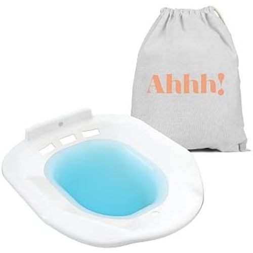 Sitz Bath for Toilet Seat - Sitz Bath for Postpartum Care and Hemorrhoids, Saddle Soreness Inflammation & Tearing - Portable Sitz Baths - We Give A Sitz - Ahhh Soothic
