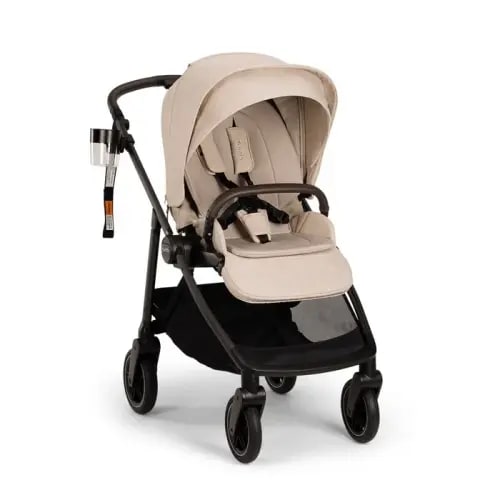 Nuna SWIV Stroller With Cup Holder Biscotti | Baby Bunting AU