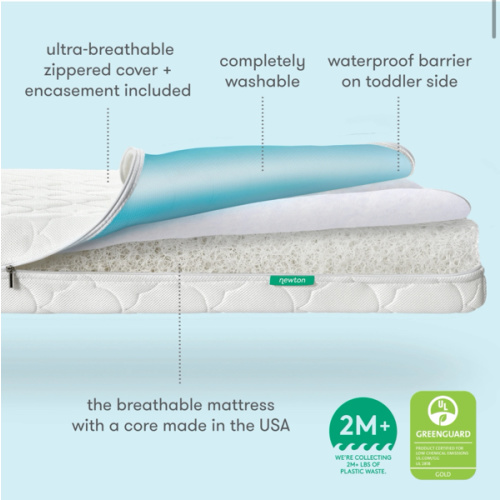 Waterproof Crib Mattress - WHITE | Newton Baby