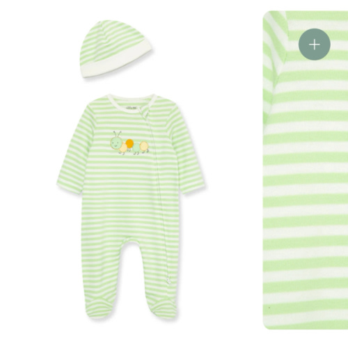 Caterpillar 2-Way-Zip Footie & Hat