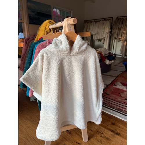 The Kids Hooded Poncho - 12-18 months Rose
