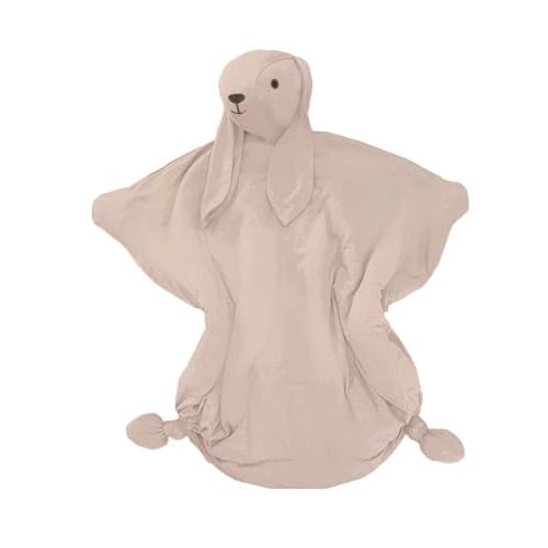 GUNAMUNA Unisex Lovey Blanket for Newborns and Toddlers, Soft Stuffed Bunny Security Comforter, One Size, Blush