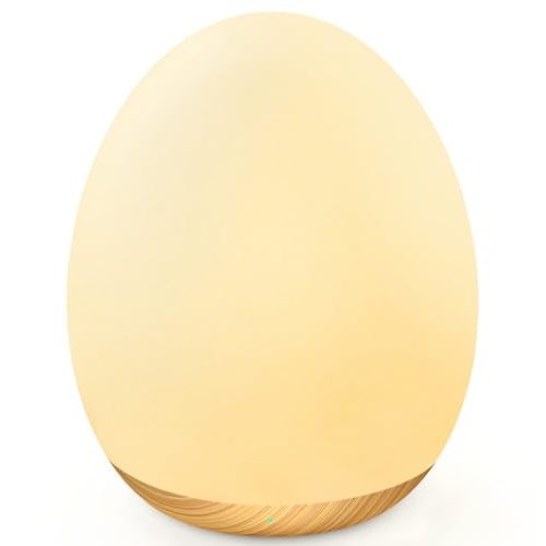 MediAcous Night Lights for Kids Room, Baby Night Light with 7 Colors Changing & Dimming Function, Rechargeable Kids Night Light with 1 Hour Timer & Touch Control, Up to 100H, Wood Grain