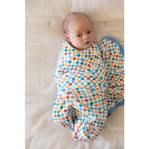 RAINBOW MINI CHECKER | SWADDLE