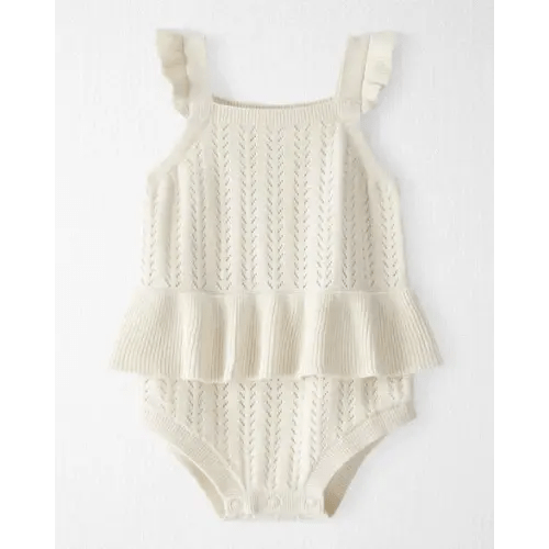 Baby Girl Organic Cotton Sweater Knit Bubble - Little Planet | Carter's
