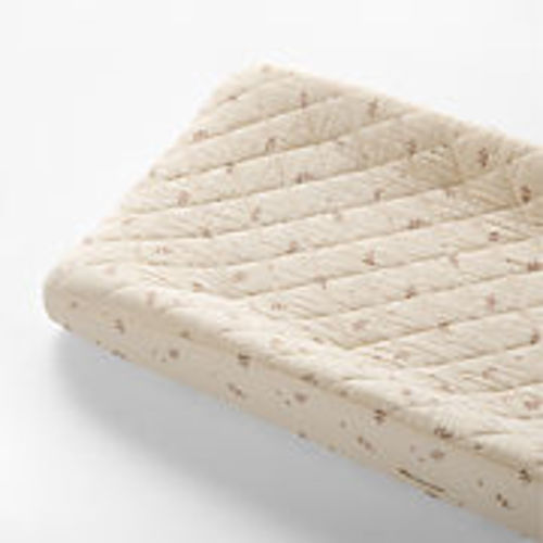Supersoft Undyed Leaf Print Organic Cotton Gauze Baby Changing Pad Cover + Reviews | Crate & Kids