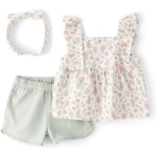 Carter's baby-girls 3-Piece Short Set