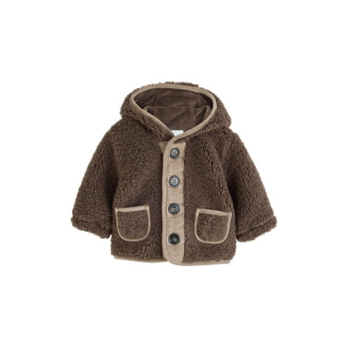 Kids' Borg Fleece Hooded Jacket, 0-3M