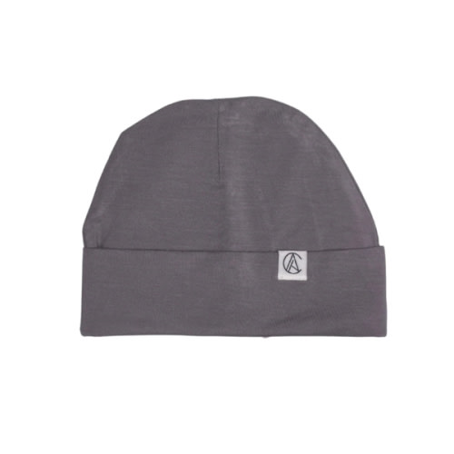Satin Lined Jersey Beanie-Ash – Aarin & Co.