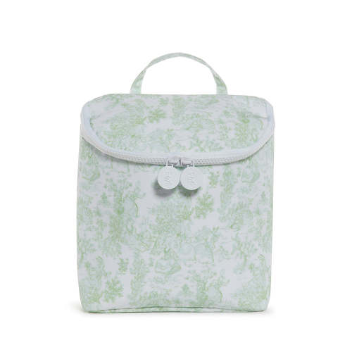 shopTRVLdesign Take Away Bottle Bag - Bunny Toile Green