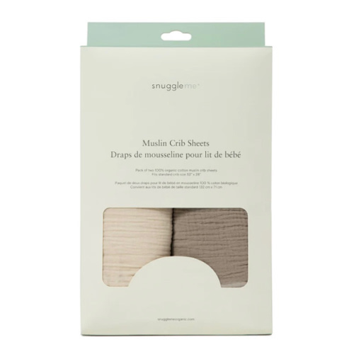 Snuggle Me Muslin Crib Sheets | Natural + Birch