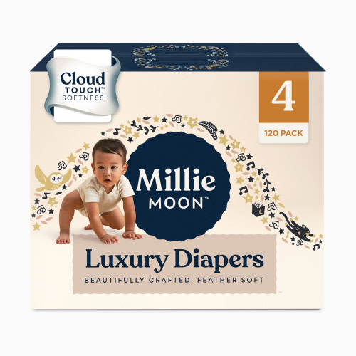 Millie Moon Luxury Diapers - Size 4, 120 Count