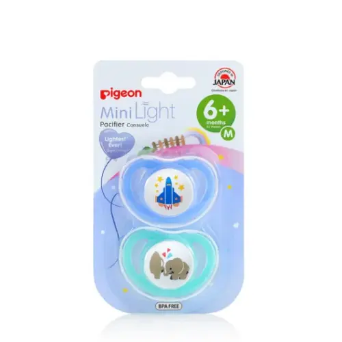 Pigeon Minilight Pacifier Medium - 2 Pack | Baby Bunting AU