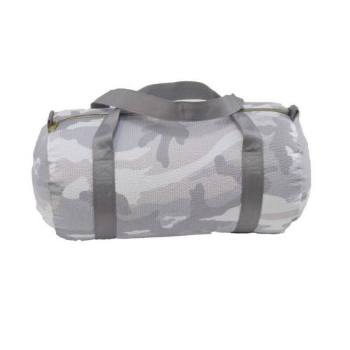 Snow Camo Seersucker Medium Duffel