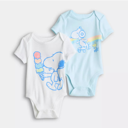 Baby Jumping Beans® Peanuts Snoopy 2-Pack Bodysuit Set