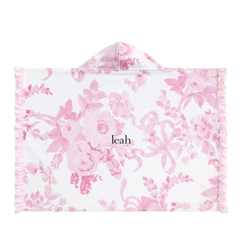 LoveShackFancy Damask Baby Beach Hooded Towel UPF 50+