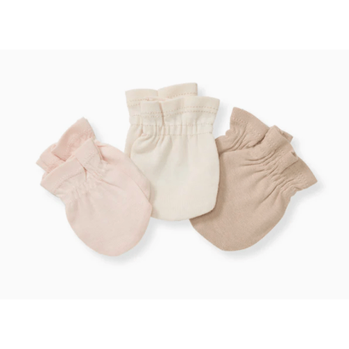 Organic Cotton Baby Mittens 3 Pack - Ranunculus