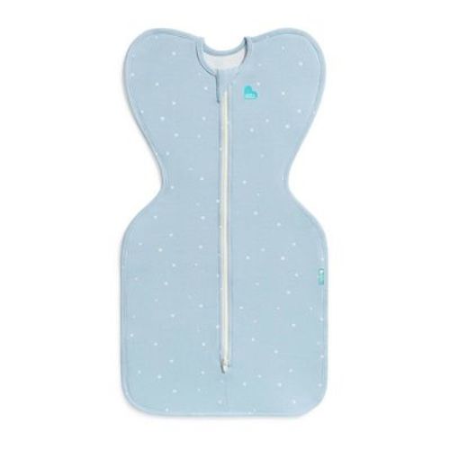 Love to Dream Baby Boy Swaddle Up Sleep Sack - Cotton 1.0 TOG Sleeveless Wrap - Twinkle Blue - M