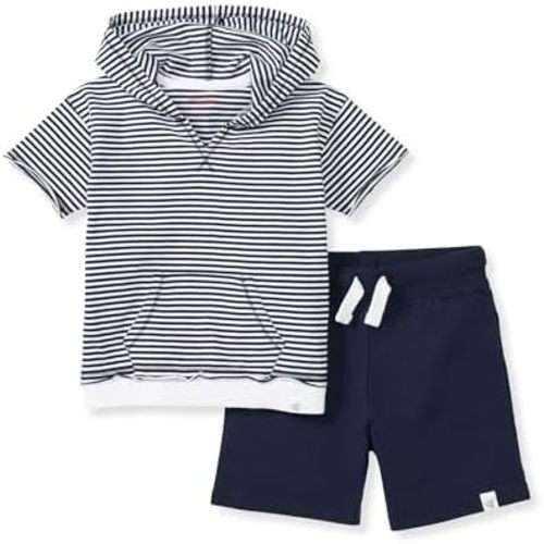 Burt's Bees Baby baby-boys Short Sleeve Shirt and Pant Set, Top & Bottom Outfit, 100% Organic Cotton