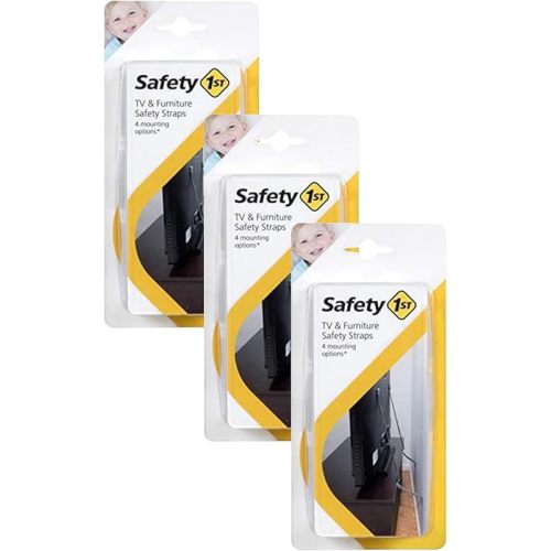 Safety 1st TV & Furniture Safety Straps, Black, Multi, 2 Straps(Pack of 3)