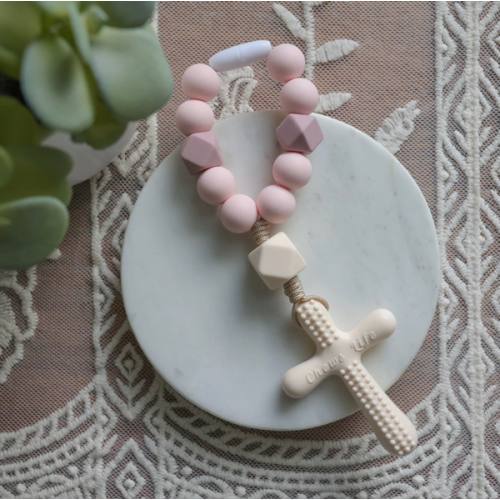 Silicone Decade Teething Rosaries - Esther - Chews Life