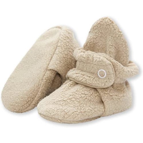 Zutano Unisex Fleece Baby Booties with Organic Cotton Lining, Newborn Essentials