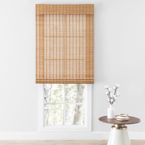 Ricardo Trading Cayman Cordless Roman Shade - Oak, 27"W x 72"L