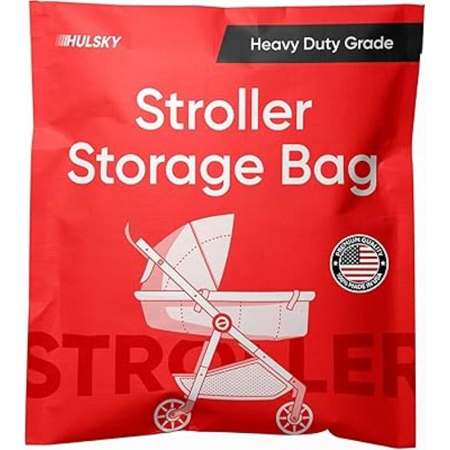Stroller Storage Bag - Premium USA Made Quality - 4 mil Heavy Duty Stroller Bag for Moving and Storage - Waterproof, Dustproof, Tear Resistant - BPA and Phthalate Free