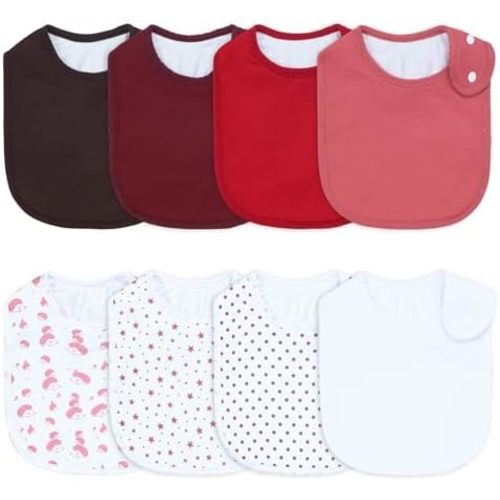 Waterproof Baby Bibs for Boys & Girls Soft and Absorbent Bandana Drool Bibs Set for Infant Newborn 0-12 Months